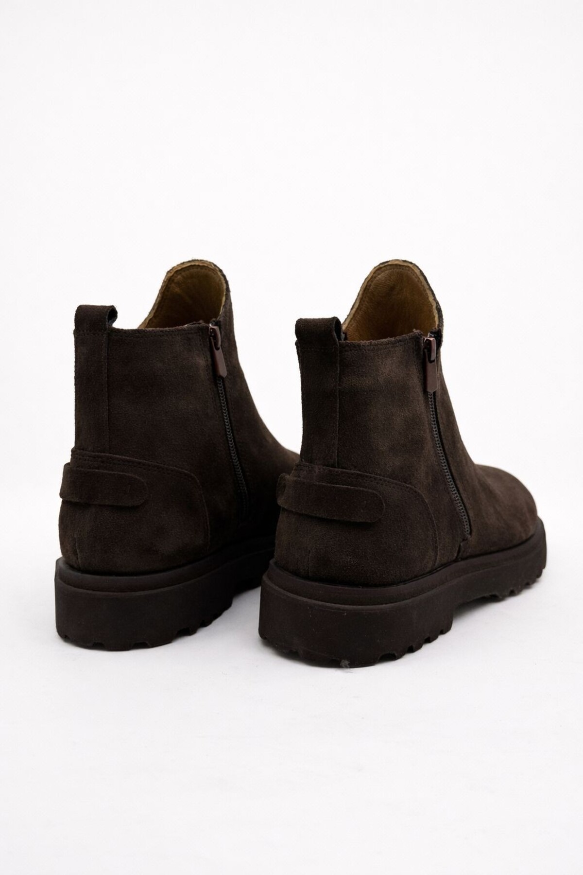 VARNAS  Erkek Kahverengi Hakiki Süet Fermuarlı Bot - Monarch - Görsel 2