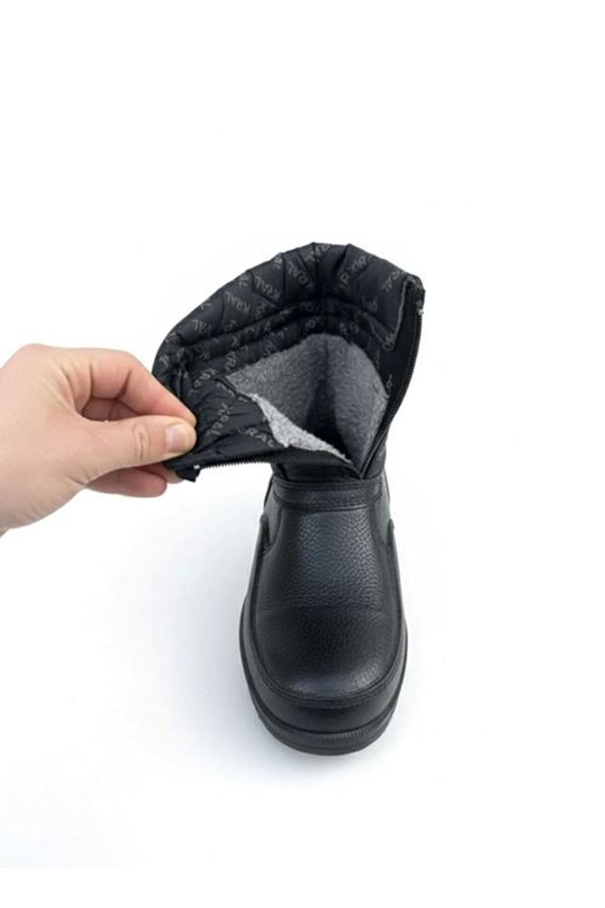 Liarca  Erkek Kar Botu – İçi Yünlü, Fermuarlı, Suya Dayanıklı, Kışlık Outdoor - Görsel 3