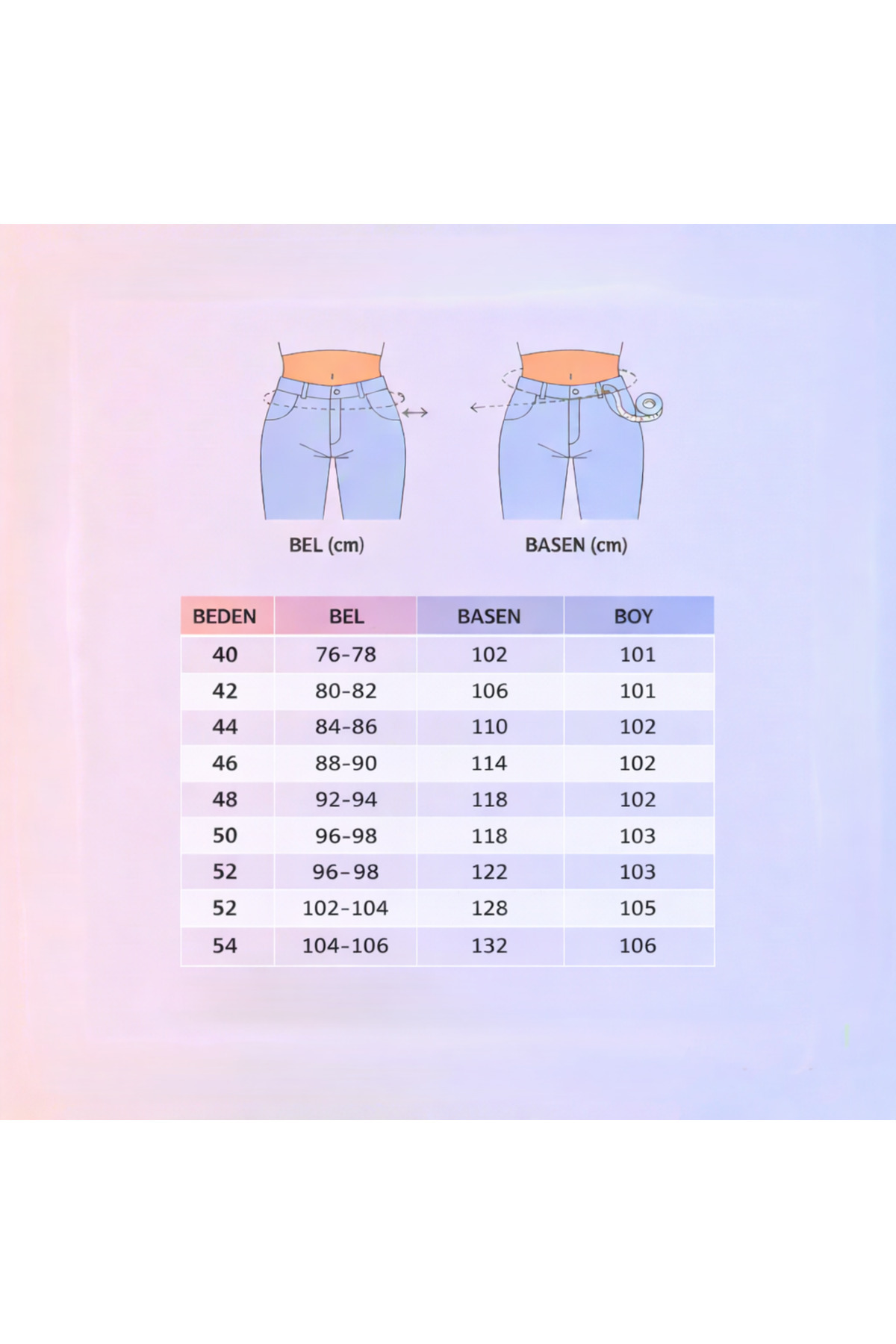 Taşpınar Butik  Siyah Beli Lastikli Büyük Beden Likralı Boru Paça Pantolon - Görsel 6