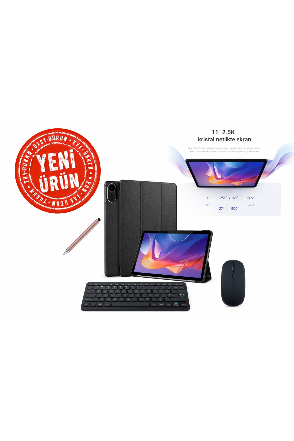 Redmi Pad 2 8GB 256GB 11" 2.5K KRİSTAL EKRAN 90HZ ADAPTİVE HIZI TABLET+ORJ KILIF