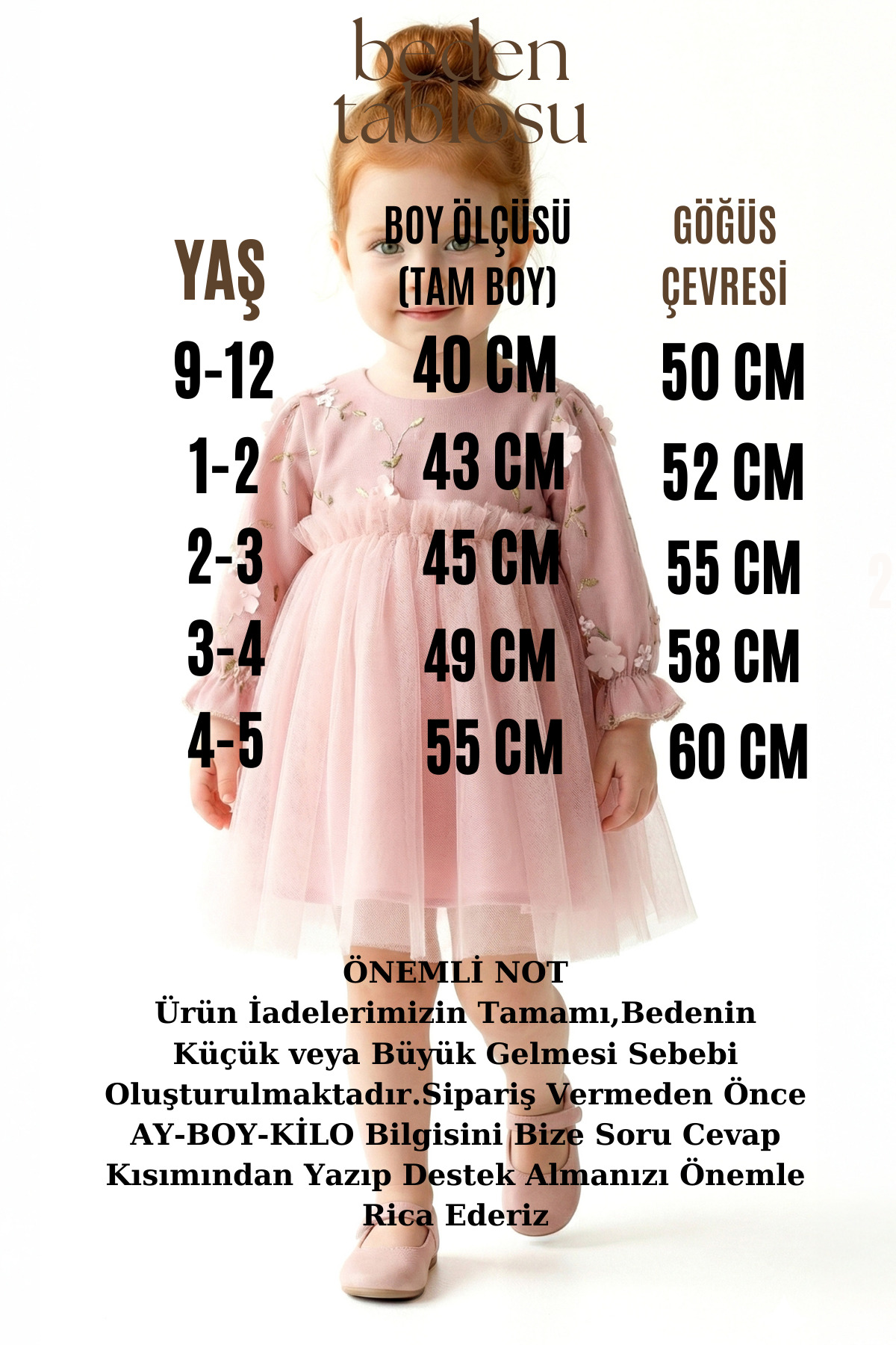 Baby Animals Kız Bebek Elbise Kız Çocuk Elbise Çiçekli Doğum Günü Parti Düğün Özel Gün Uzun Kol Tüllü Tütü Astarl fotoğrafı 3 (önizleme)