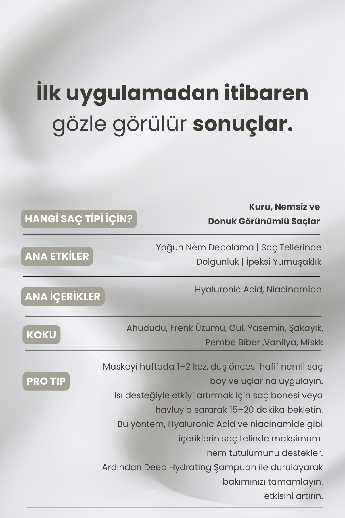 Deep Hydrating Nem Maskesi 350 ml | Kuru Saçlar & Anti-Frizz — MP8 — تصویر 7 از 8