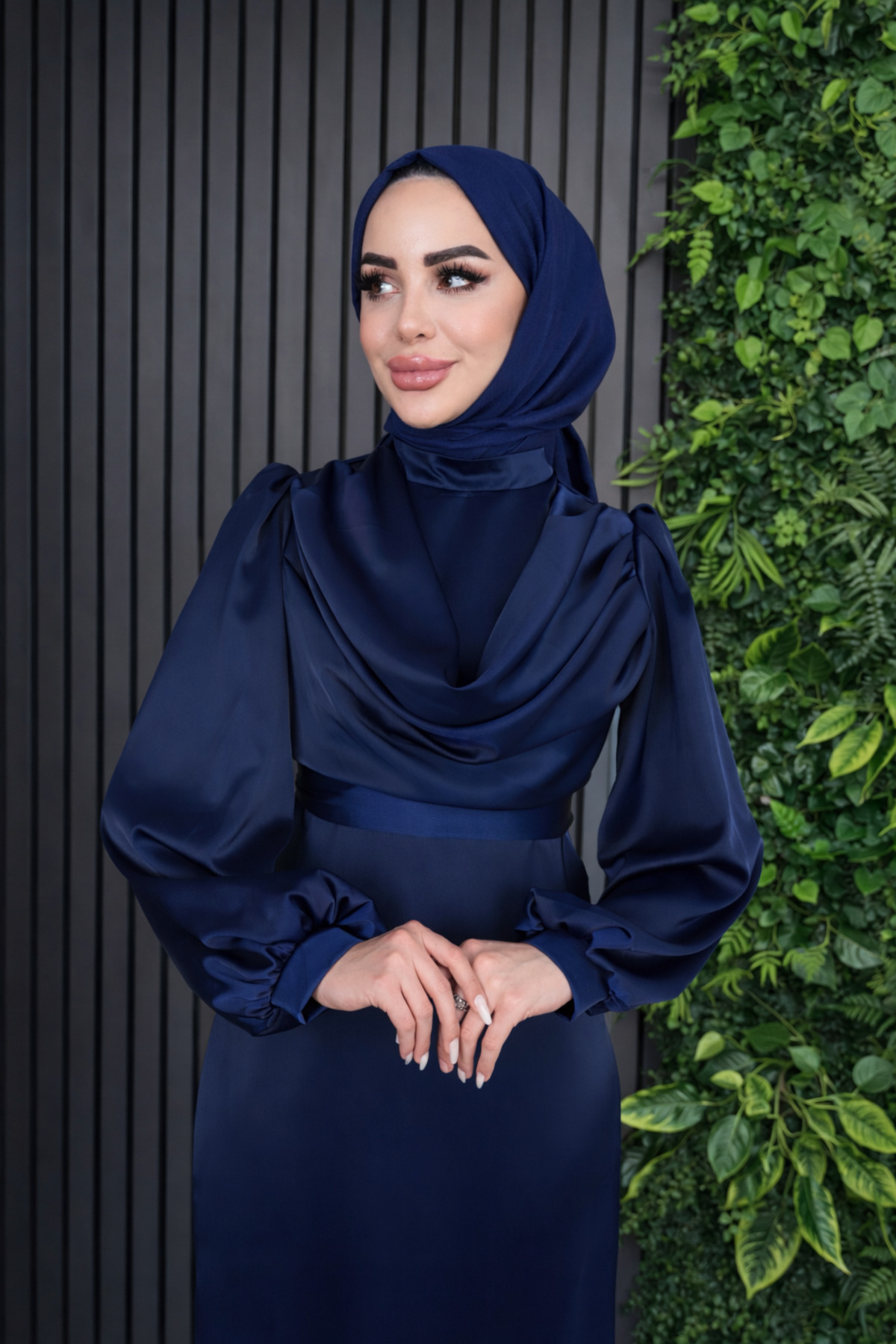 Satin Dagaje Evening Dress