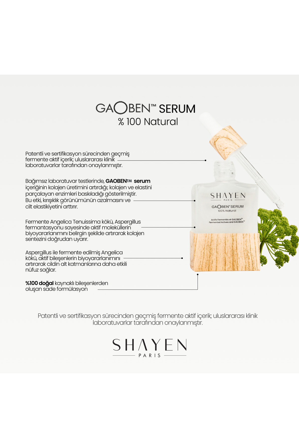 GAOBEN™ Éclat Essentiel Duo %100 Doğal Fermente Patentli Formül Yüz Serumu + Gao ben Krem, Yoğun Nemlendirici, Kırışıklık ve Yaşlanma Karşıtı Kuru Cilt Bakım Seti -Cica - Angelica — RPS-0002 — تصویر 8 از 8