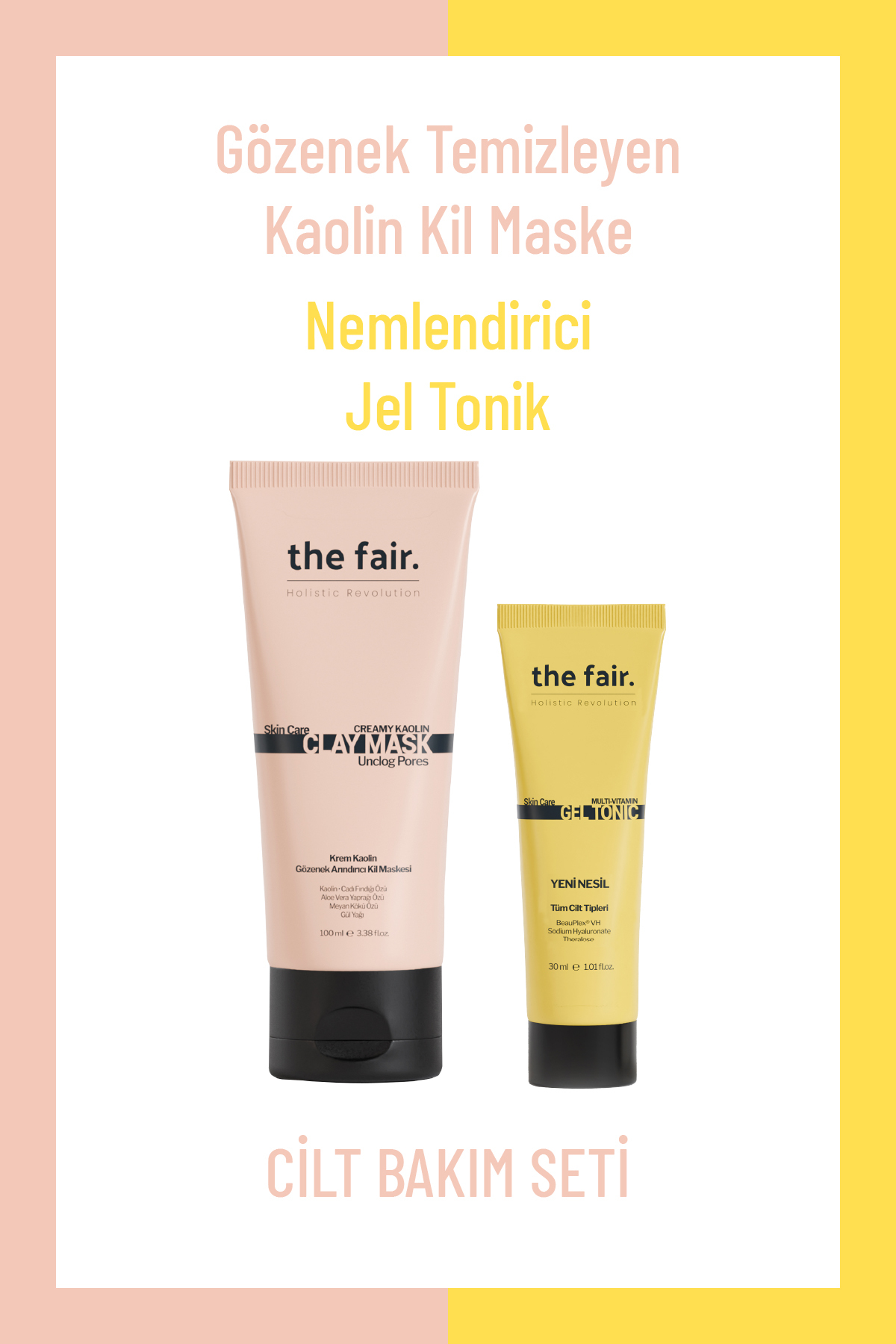 the fair. Gözenek Karşıtı Nem Destekli Bakım Seti — THEFAİRSET2-A