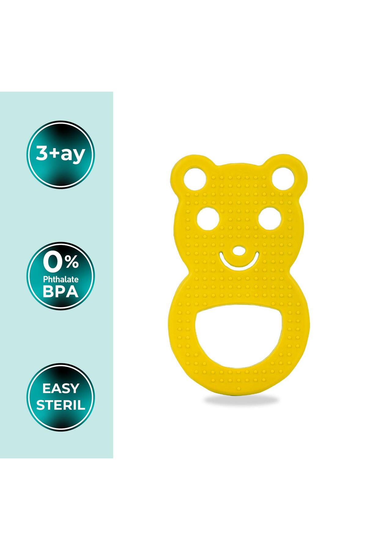 Mamajoo Yumuşak Diş Kaşıyıcı Sarı Ayıcık fotoğrafı 2 (önizleme)