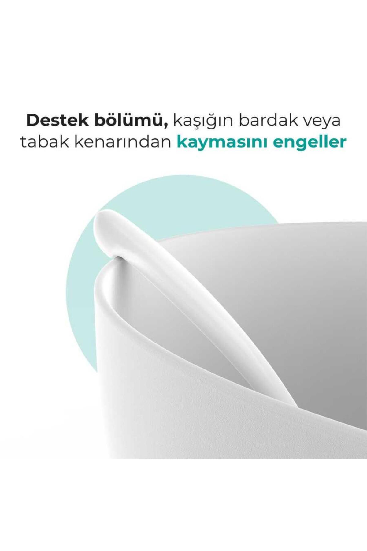 Mamajoo Ergonomik Beslenme Kaşık Seti Pembe & Beyaz, 6 Ay+ İkili - Saklama Kabı Hediyeli fotoğrafı 5 (önizleme)