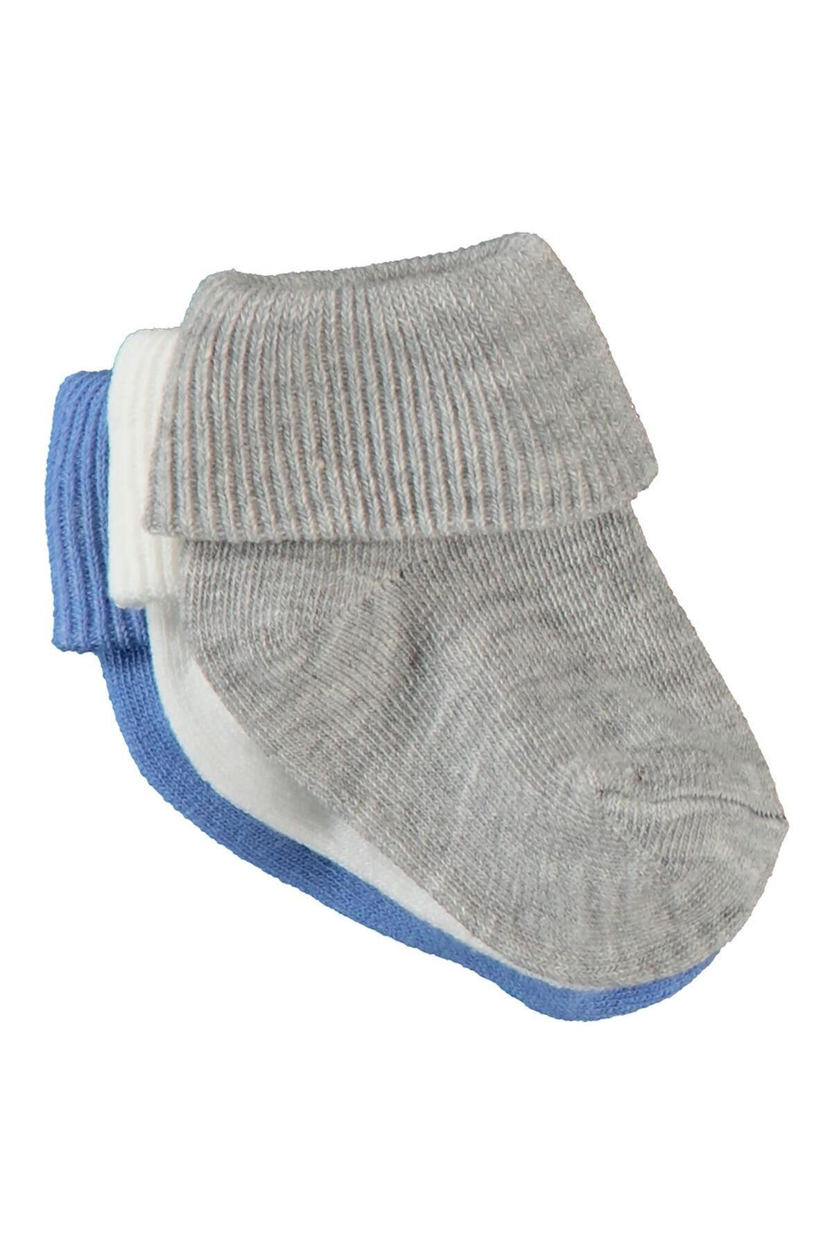 Civil Baby Erkek Bebek 3'lü Çorap Set 0-6 Ay - Standart fotoğrafı 4 (önizleme)