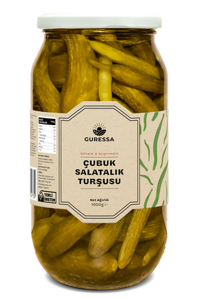 GURESSA Çubuk Salatalık Turşusu 1000 ml (Atıştırmalık & Sofralık)