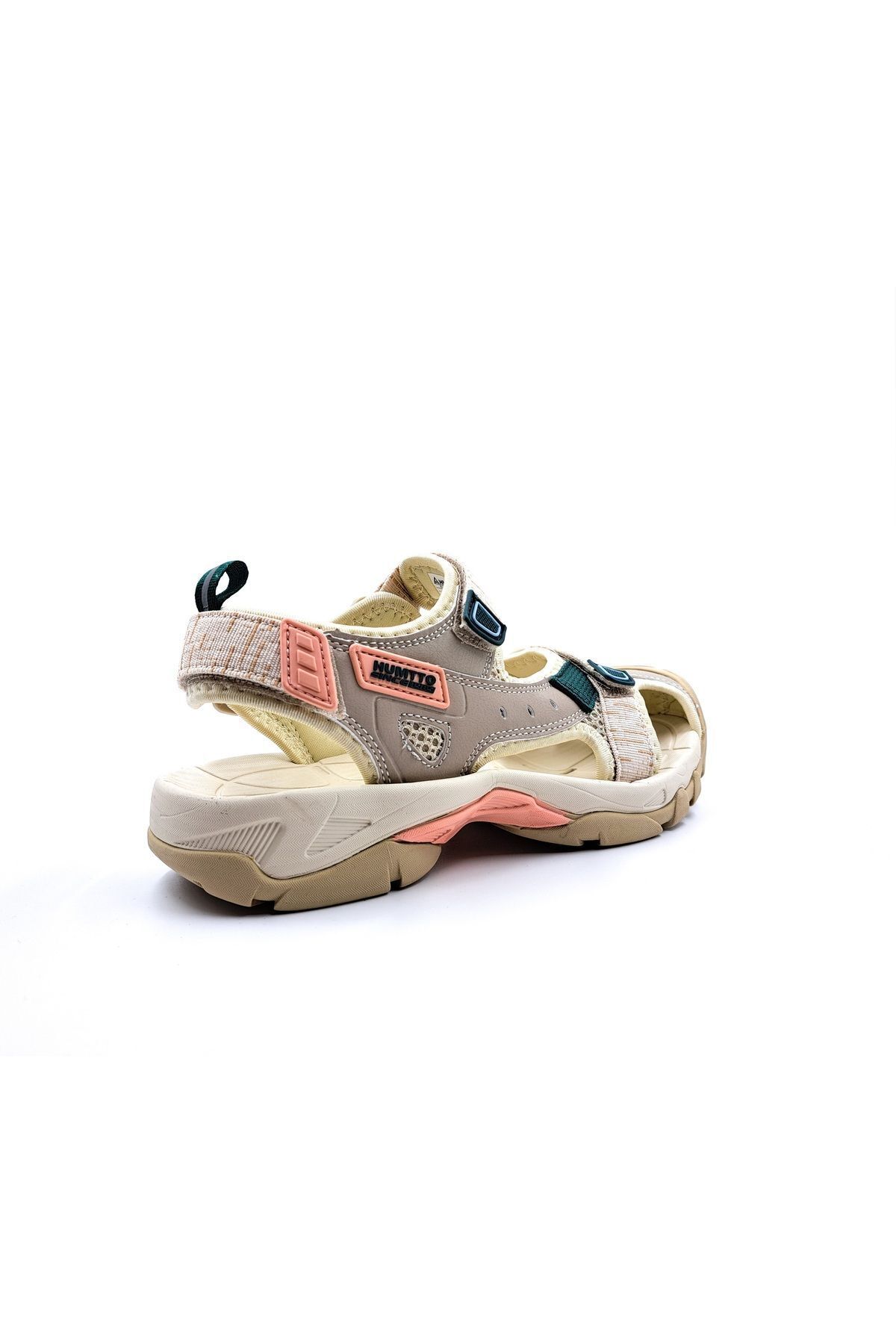 HUMTTO Burnu Kapalı Cırtlı Bej Kadın Outdoor Trekking Spor Sandalet görsel 3