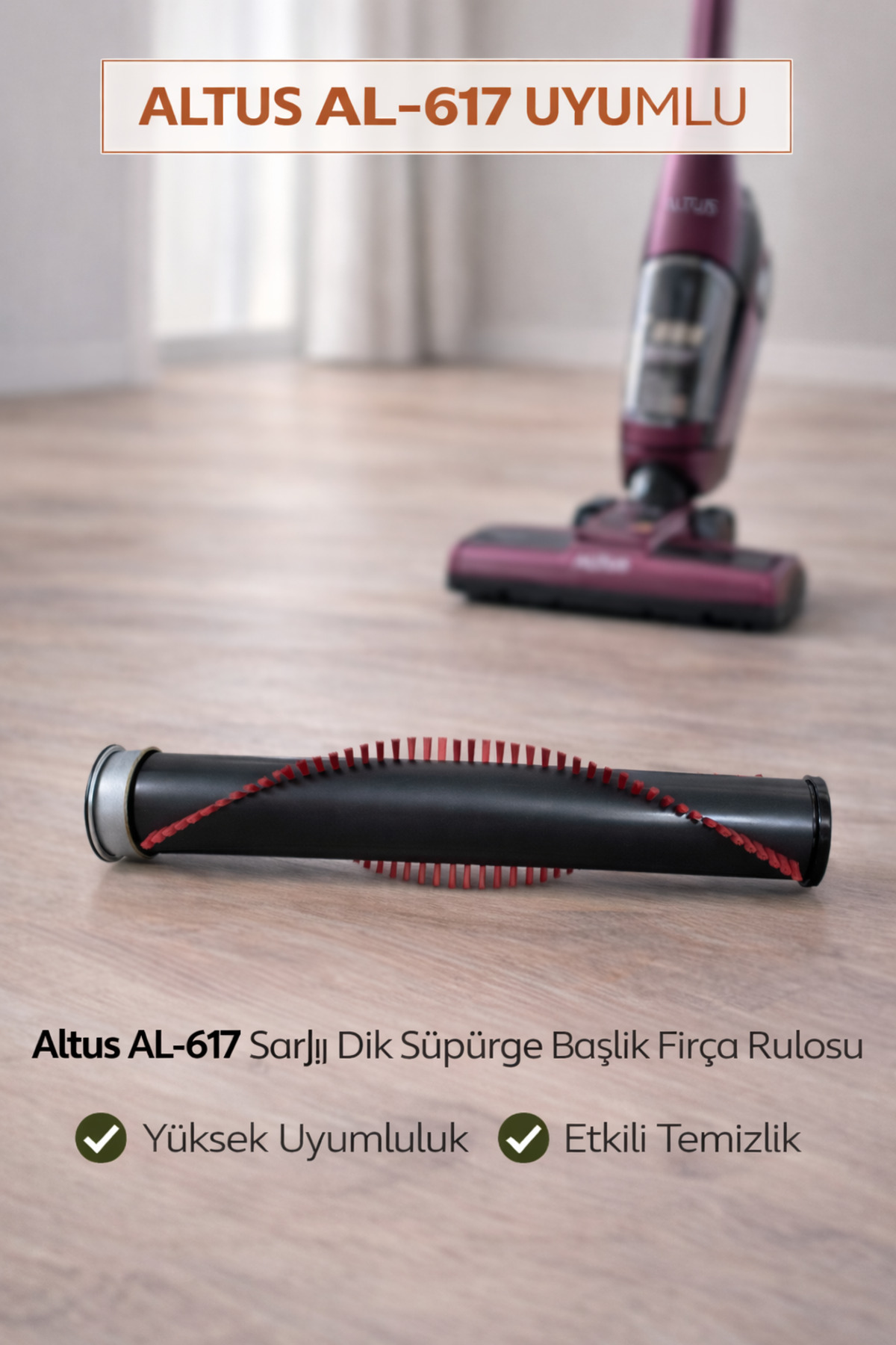 Arçelik ALTUS AL-617 ŞARJLI DİK SÜPÜRGE BAŞLIK FIRÇASI - Fiyatı