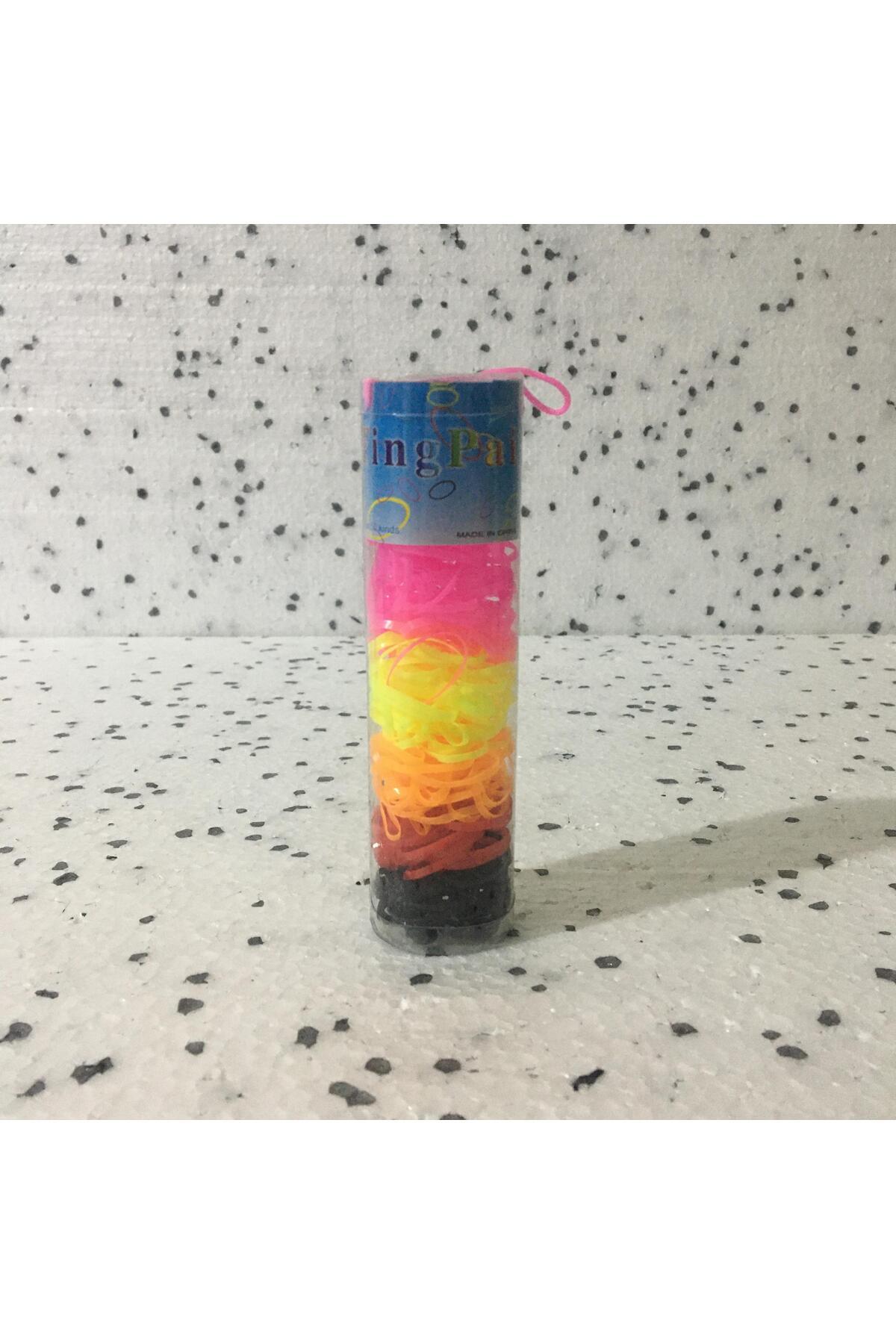 Çarşı shop Siyah Büyük Boy Tüp Saç Örgü Lastiği Renkli Perma Lastik Ince Ve Küçük. görsel 7
