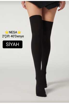 NESA Kadın dizüstü öğretmen çorabı-500siyah