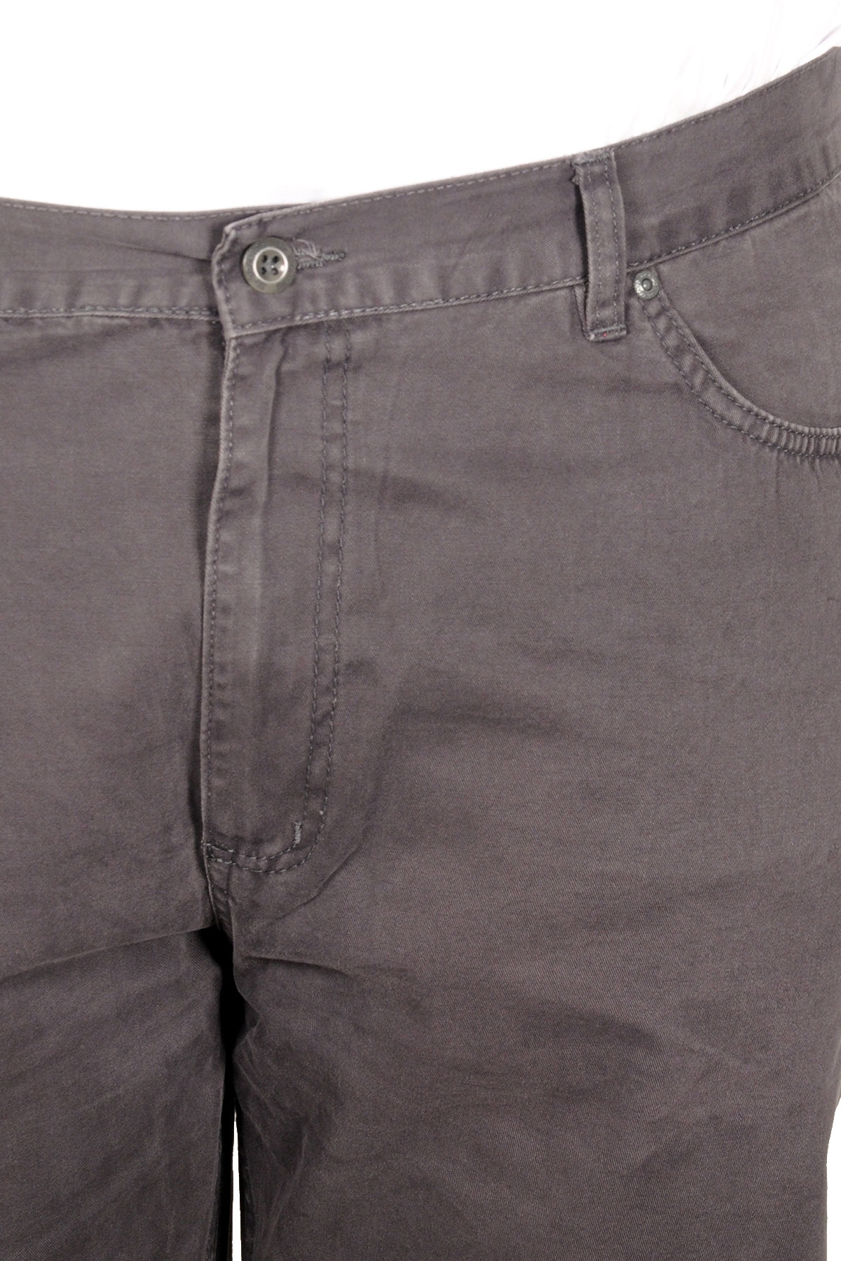 ModeXL Mode XL Büyük Beden Erkek Keten Pantolon 5 Cep 21003 Antrasit görsel 7