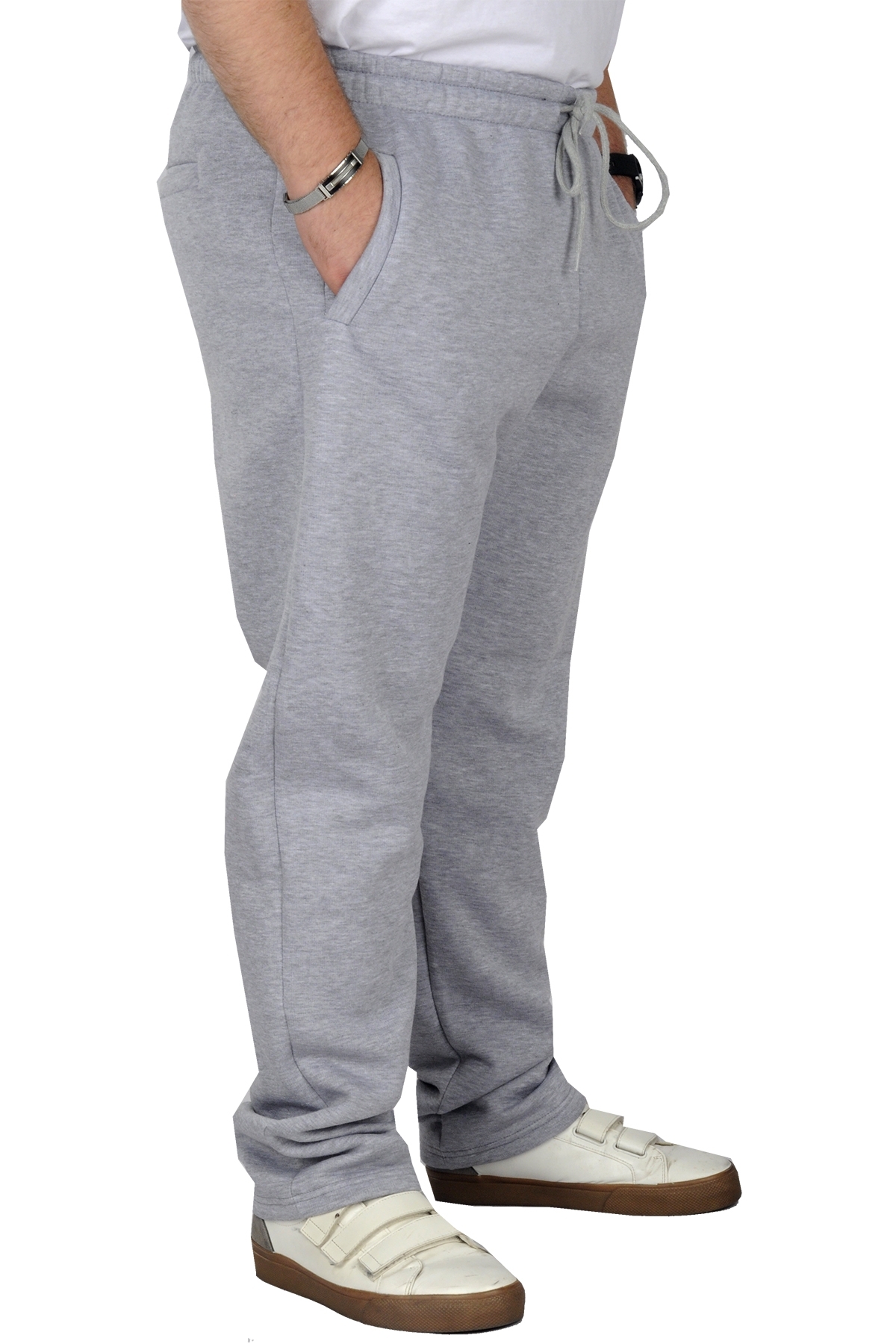 ModeXL Mode XL Büyük Beden Erkek Eşofman Altı Classic 3 İp 11103 Grimelanj görsel 5