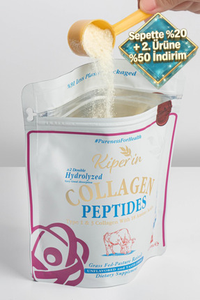 Kiperin %100 Saf ve Doğal Yüksek Biyoaktif Çift Hidrolize Kolajen Peptitler i...