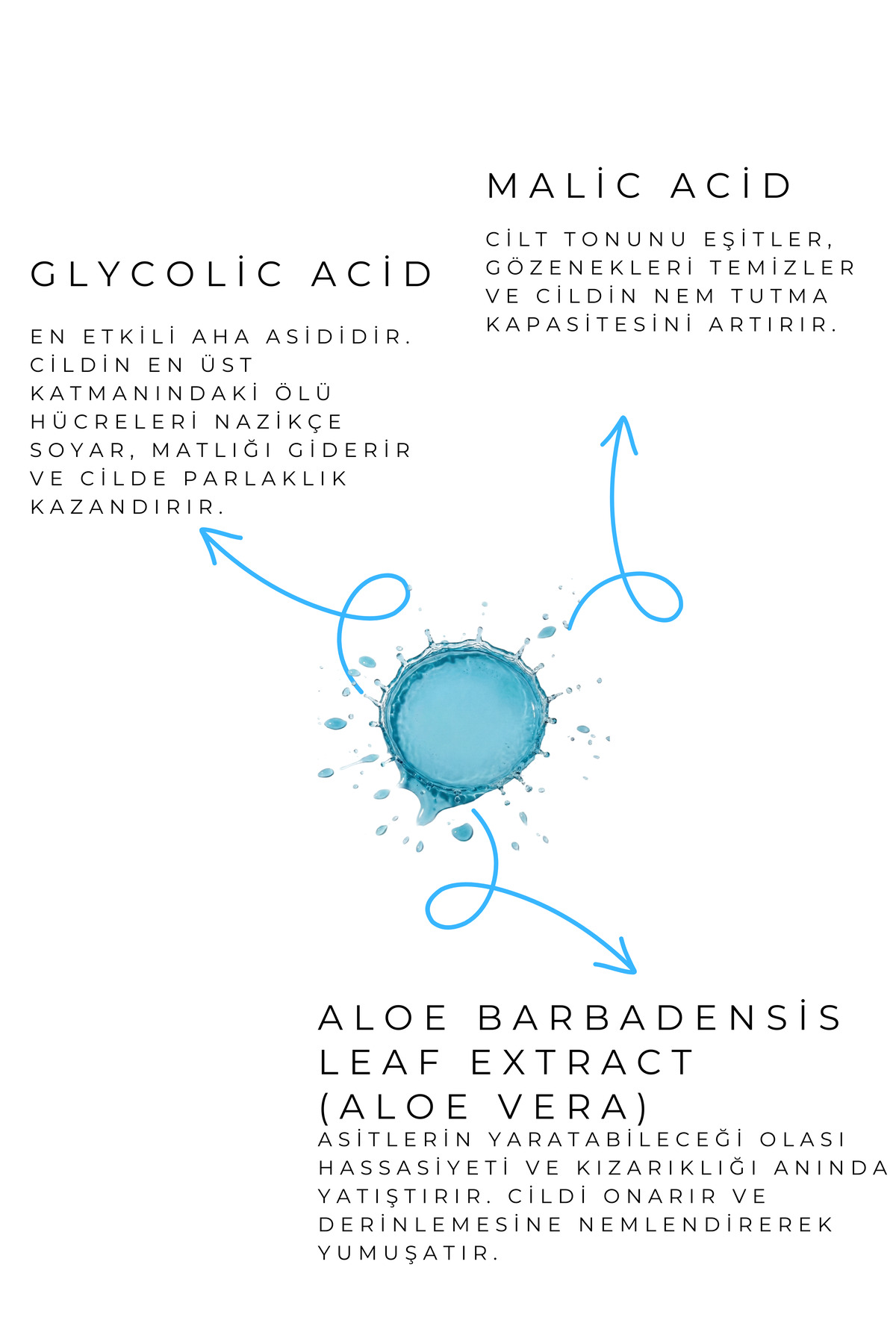 Glikolik Asit Gözenek Sıkılaştırıcı Tonik Ve Canlandırıcı Etkili Yüz Bakım Toniği (AHA %10 Glycolic Acid) 200 ml — zyo011 — تصویر 5 از 5