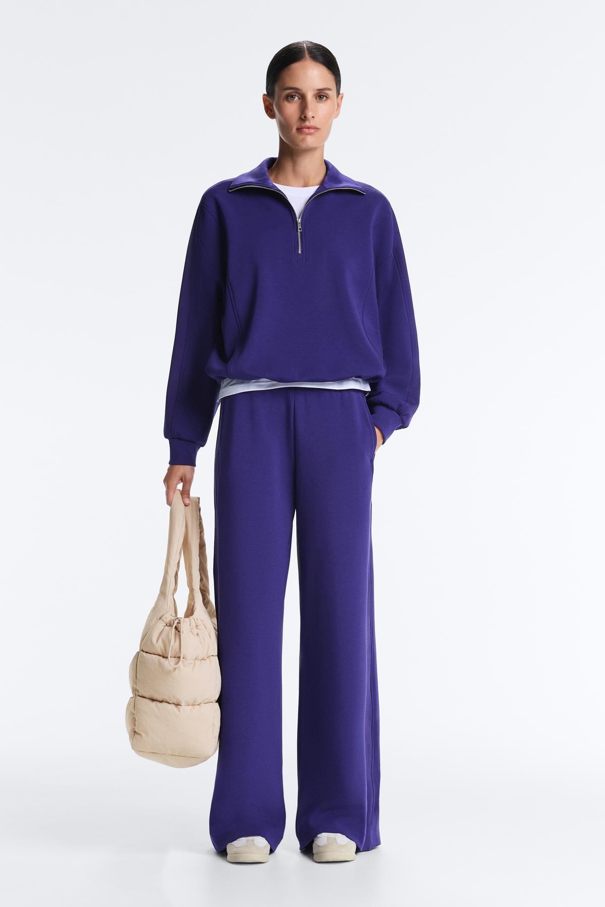 Oysho  Brushed modal içeren yarım fermuarlı sweatshirt - Görsel 2