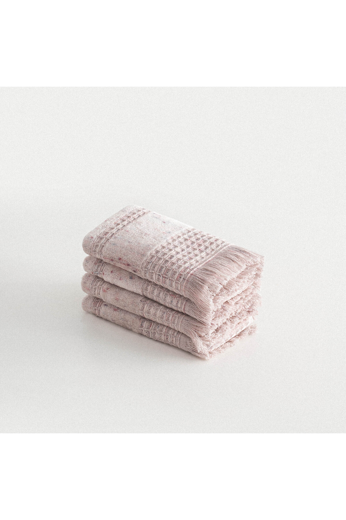 Maia 4-Piece Hand Towel Set 100% Organic Cotton Inject Powder 30x50 Cm