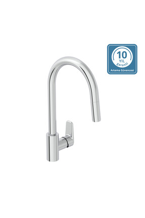 Artema Shift T20 A43678 Eviye Bataryası, C Tipi, Pull-Down, Krom