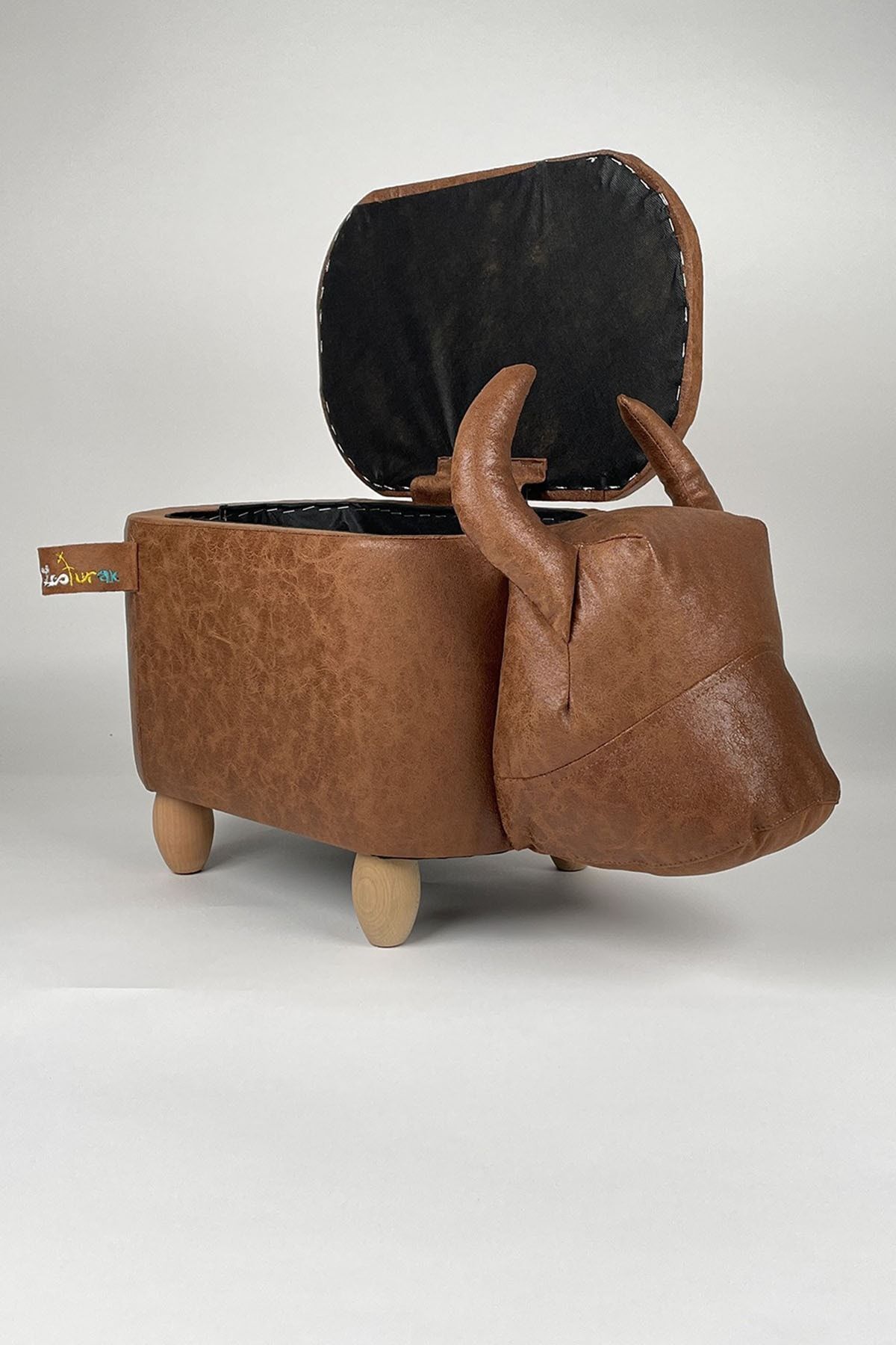 zooturak Organizer Boğa Bulli Hayvanlı Puf Çocuk Koltuğu fotoğrafı 3 (önizleme)