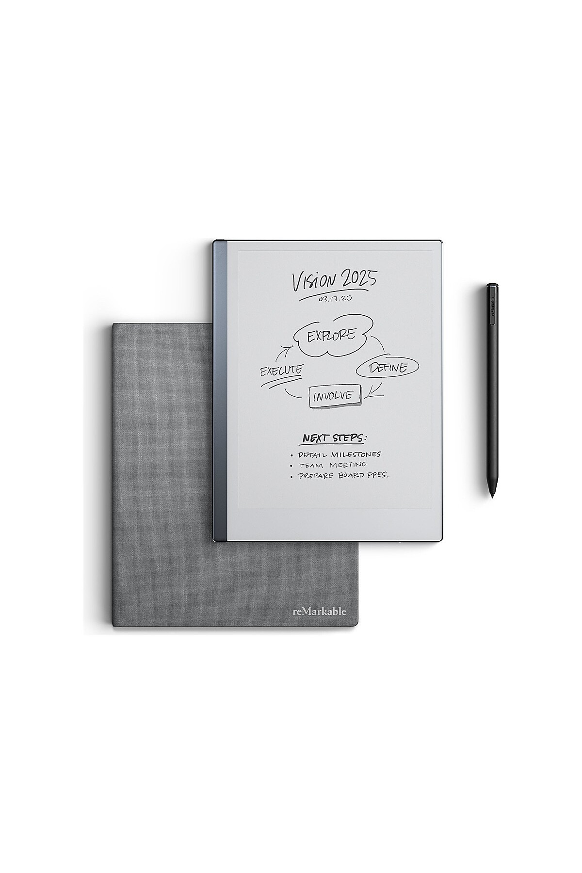 Remarkable 2 Tablet Digital Paper Tablet Marker Plus Gri Kılıf