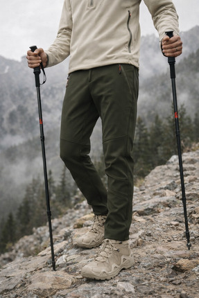 Longberg Erkek Kışlık Içi Polarlı Rüzgar Geçirmez Softshell Pantolon Prs-1779
