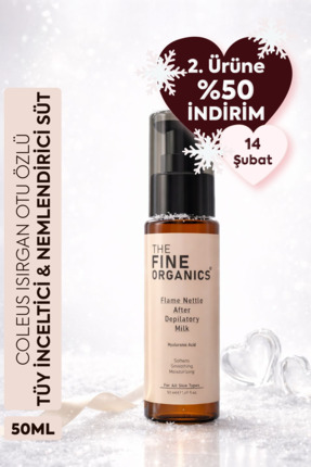 THE FINE ORGANICS Isırgan Otu Özlü Tüy Inceltici Ve Nemlendirici Bakım Sütü, ...