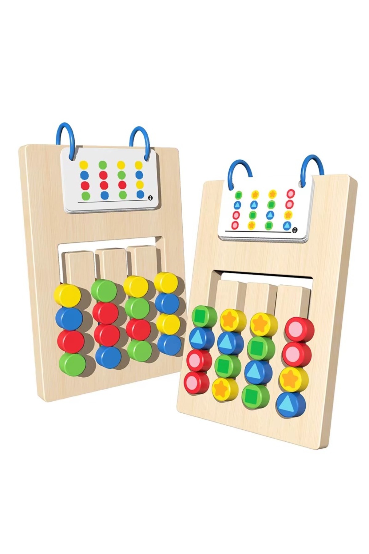 Wooden Educational Matching Game, Wooden Intelligence Game, Color Matching Game