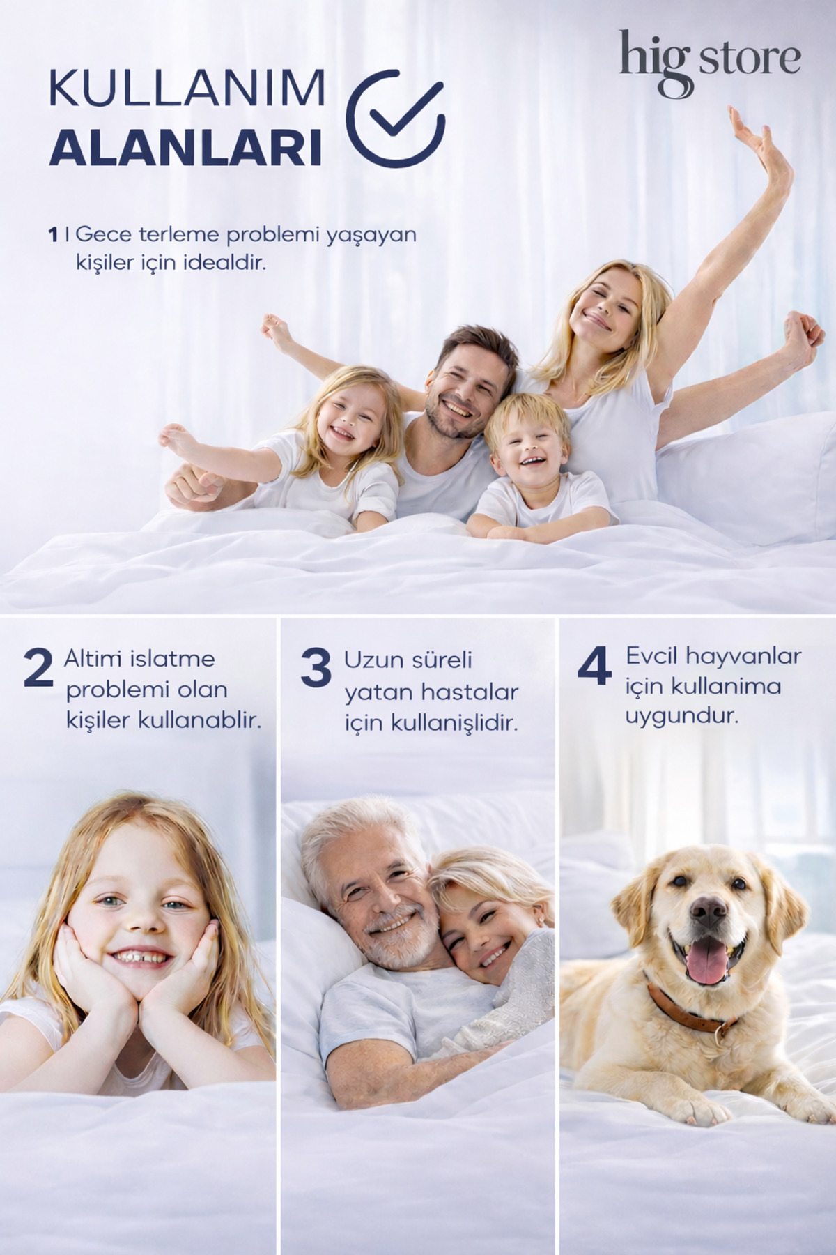 Hig Store Desert Touch Yatak Koruyucu Hasta Altı Bebek Altı Yıkanabilir Ultra Emici 3 Katlı Yatak Pedi 60*90CM fotoğrafı 5 (önizleme)
