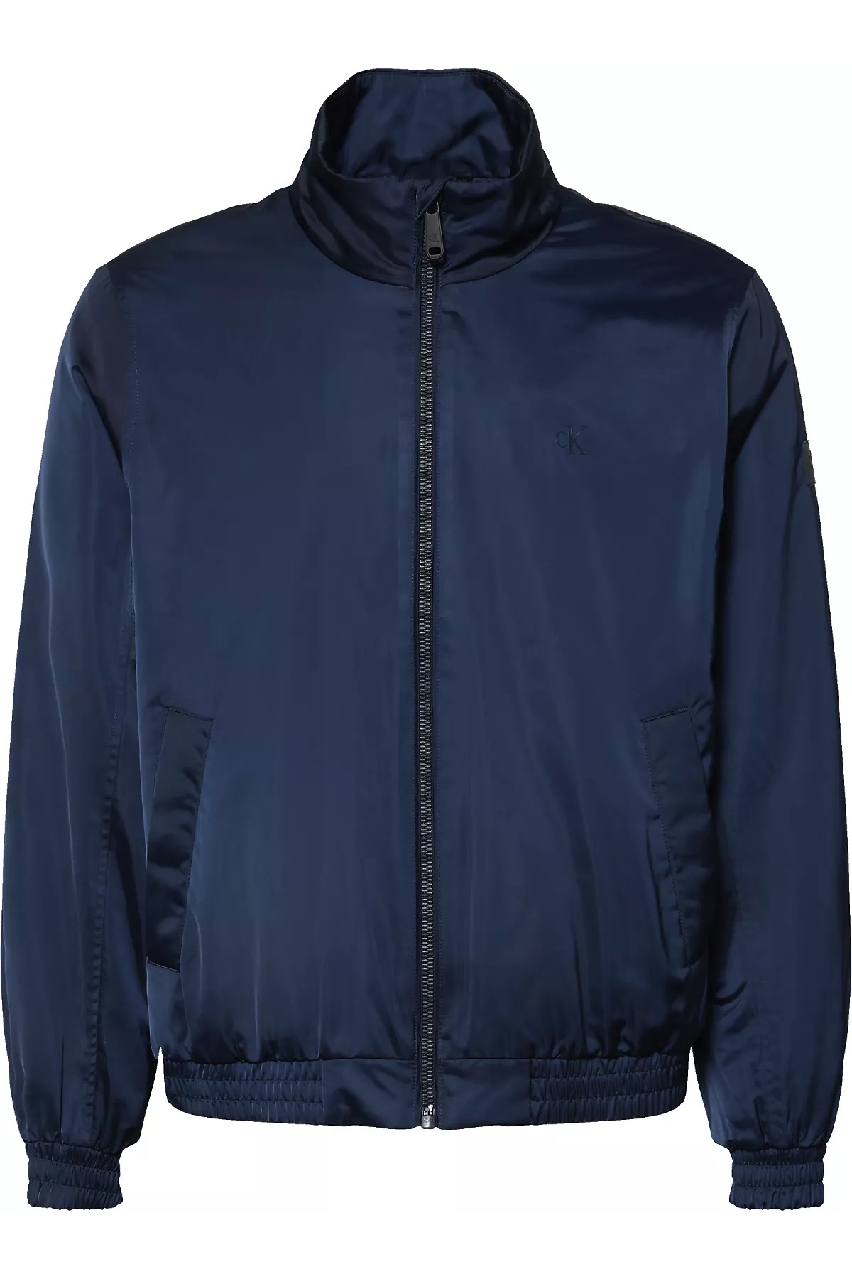 کلوین کلاین کاپشن مردانه ضد آب، ضد باد، یقه ایستاده، آستین بلند، سرمه‌ای، LV04RC516G-CEF