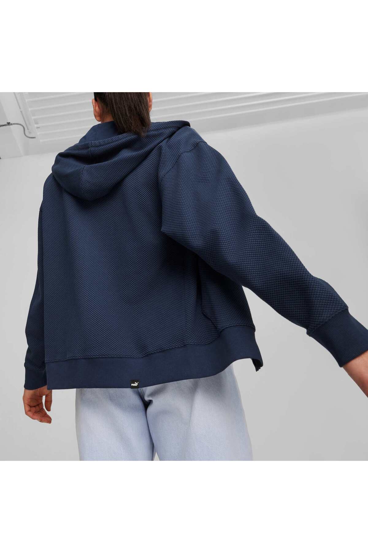 Puma HER Kadın Tam Fermuarlı Kapüşonlu Sweatshirt görsel 2
