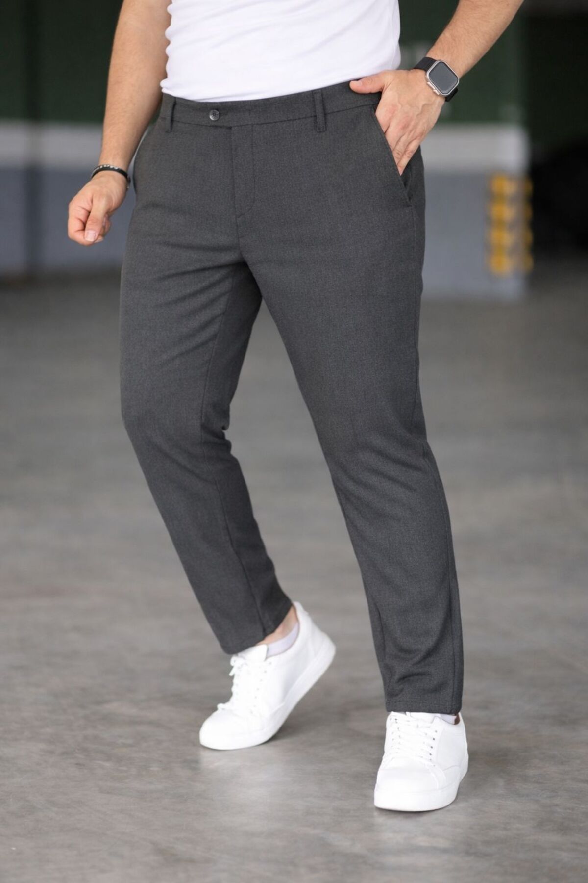 Bürke Men's Anthracite Color Quality Oversized Large Size Fabric