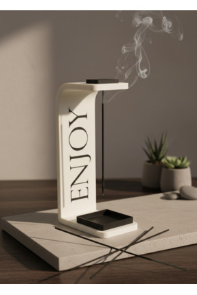 3D Minimalist Dikey Tütsülük – Modern Dekoratif Tütsü Standı - 1 Paket 20'li ...