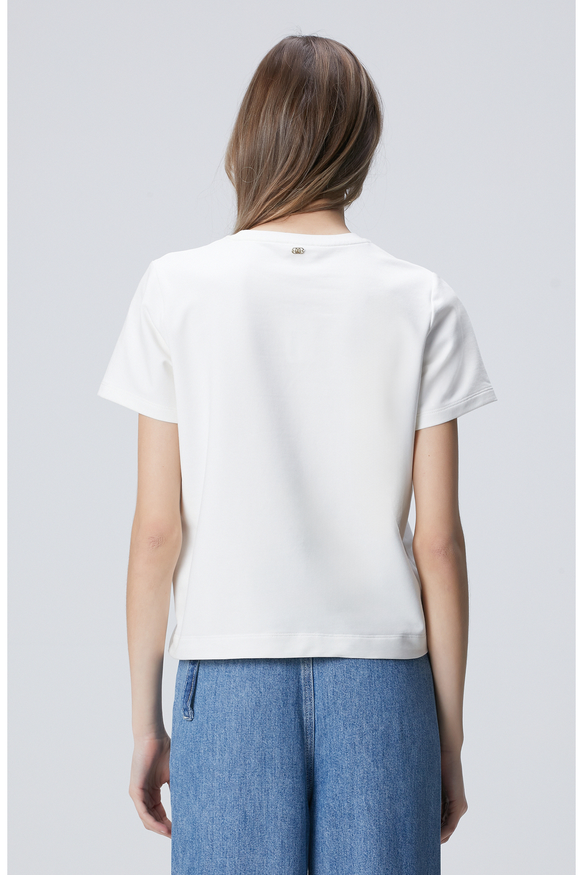 Network Beyaz Basic T-shirt görsel 5