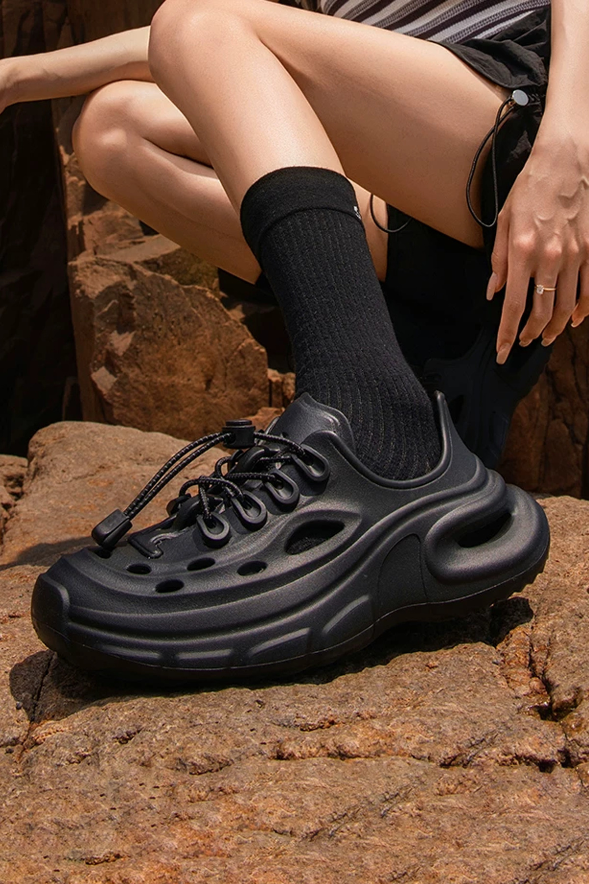 Beınsteps Hafif Eva Deniz Havuz Günlük Eva Taban Unisex Model Bağcıksız Deniz Ayakkabısı görsel 3