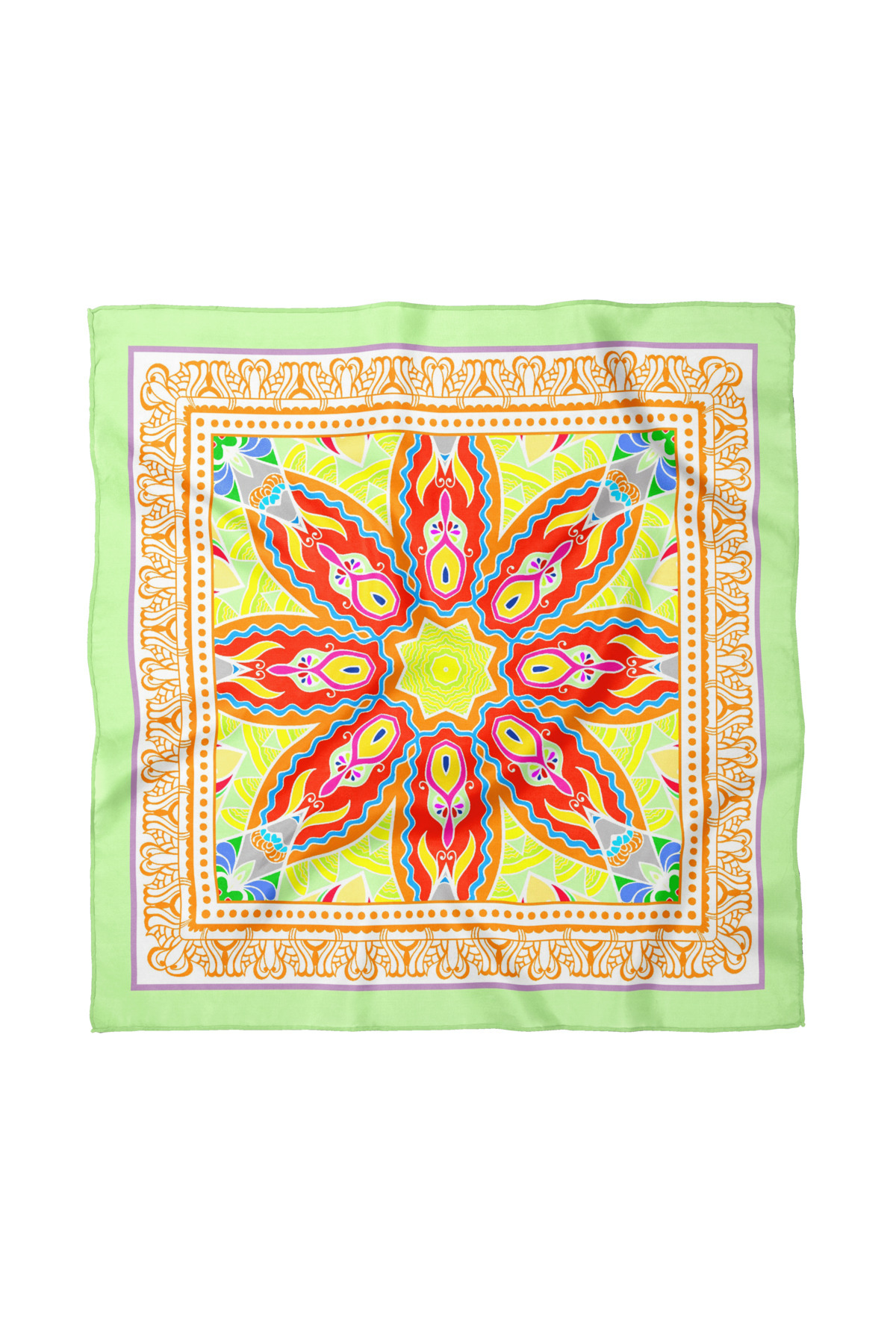 Ethnic Patterned Scarf / Bandana 50x50cm
