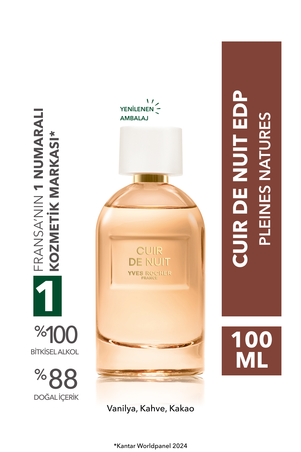 ادوپرفیوم زنانه Yves Rocher Cuir De Nuit 100 میلی‌لیتر