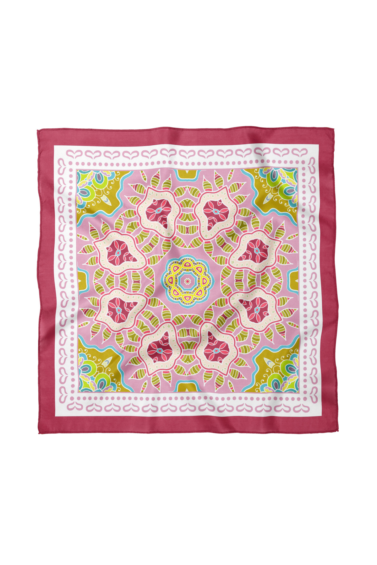 Ethnic Patterned Scarf / Bandana 50x50cm
