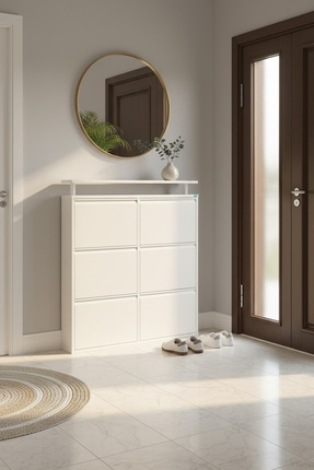 LICCIA Metal Ayakkabılık 3 lü Yatay Model