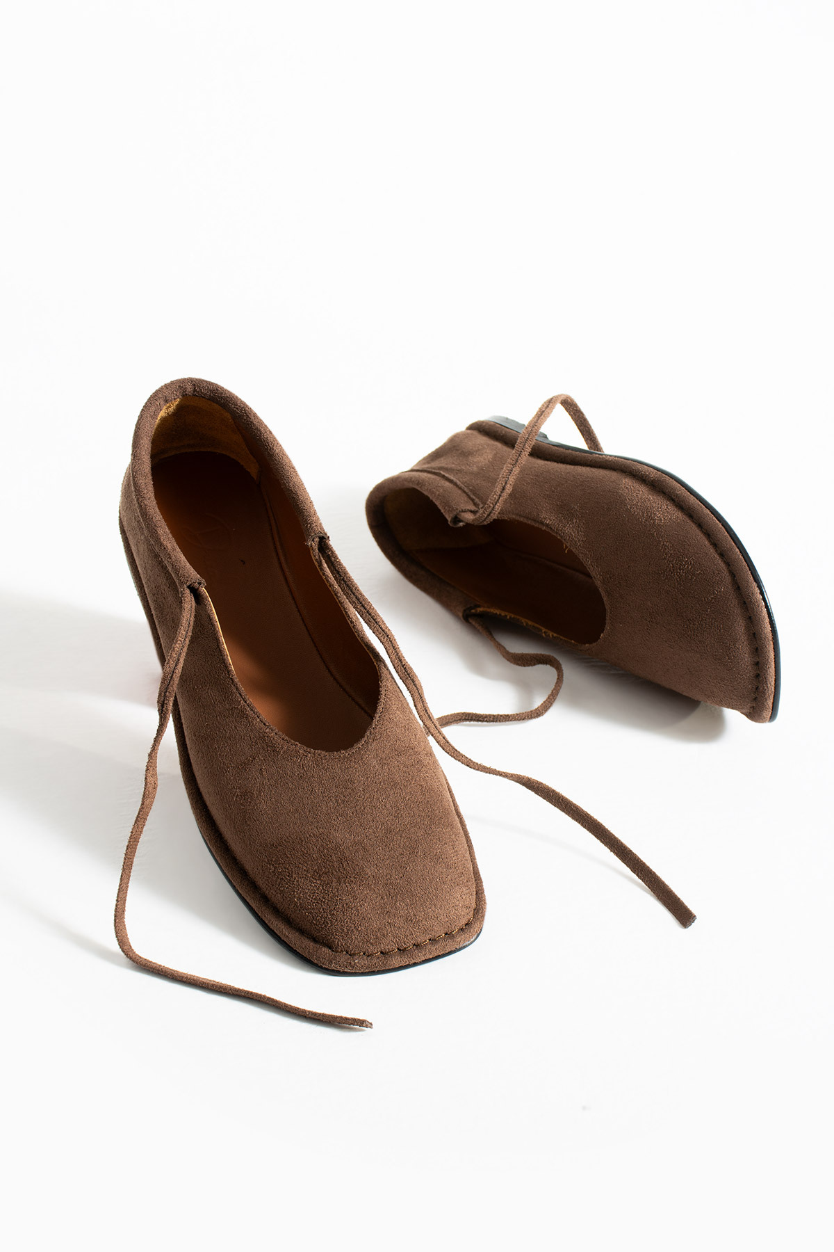 DUXAL SHOES  Brendon Düğüm Detaylı Konfor Hakiki Deri İçi Bağcıklı Kadın Babet Ayakkabı - Görsel 6