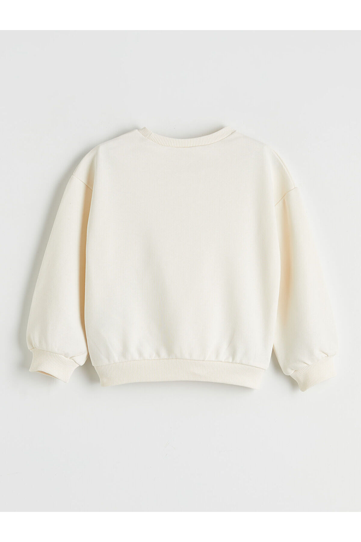 LC Waikiki Nevaa Collection Ekru Bisiklet Yaka Capyfun Baskılı Kız Çocuk Sweatshirt fotoğrafı 4 (önizleme)