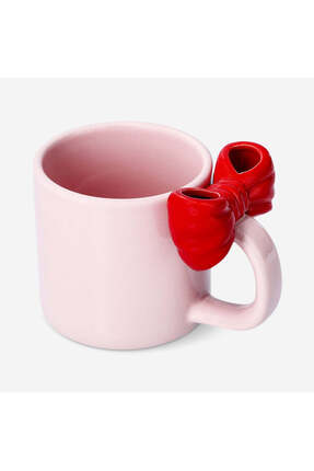 Flying Tiger Copenhagen Fiyonk Detaylı Pembe Seramik Kupa