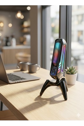 Cyz Bilişim Elyvra RGB USB Masaüstü Mikrofon Oyun Canlı Yayın Karaoke Konfera...