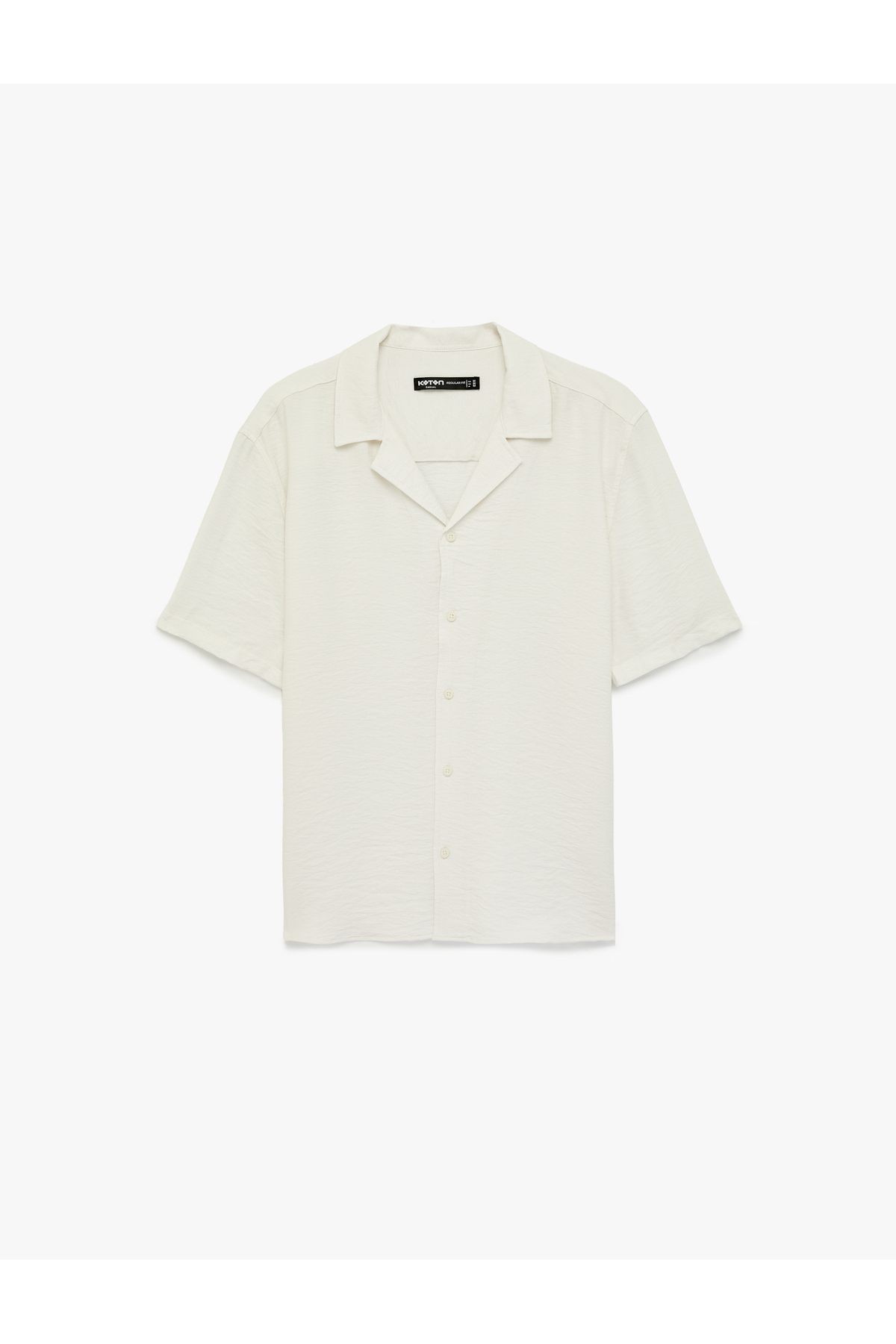 کوتون پیراهن آستین کوتاه یقه گرد بافت‌دار معمولی