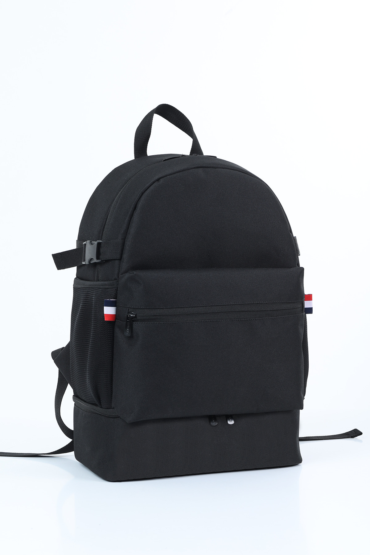 D'VERS  Siyah Ayakkabı Bölmeli Su İtici Kumaş Özellikli Laptop Bölmeli Günlük Spor Sırt Çantası - Görsel 5