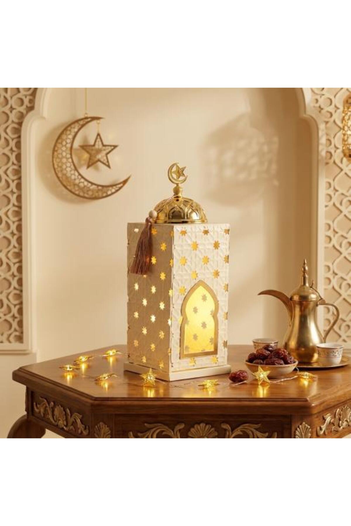 مبخرة رمضانية مع غطاء ذهبي