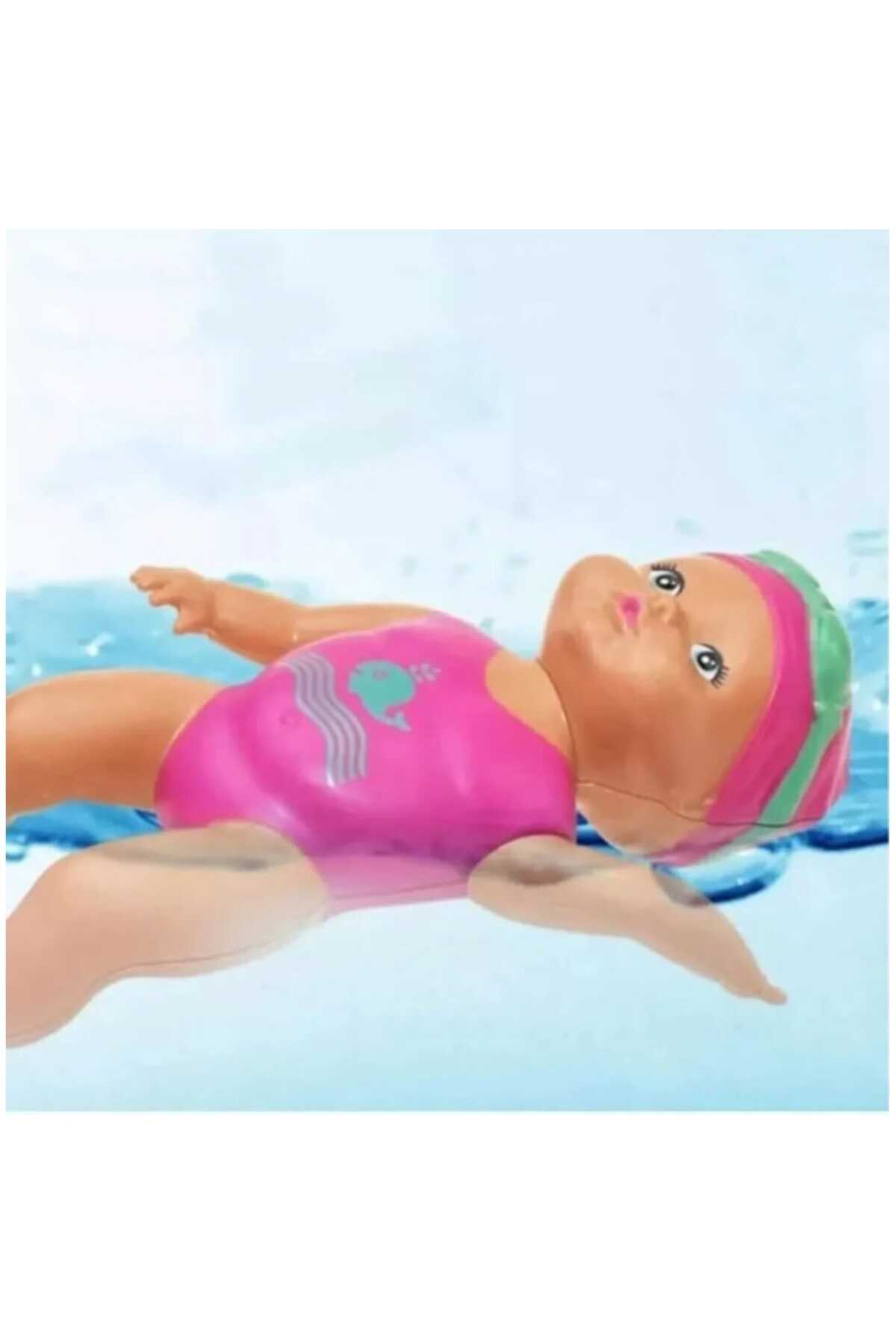 Aksoy Toys Kurmalı Kendiliğinden Yüzen Denizde Havuzda Oyuncak Bebek 15 Cm fotoğrafı 2 (önizleme)