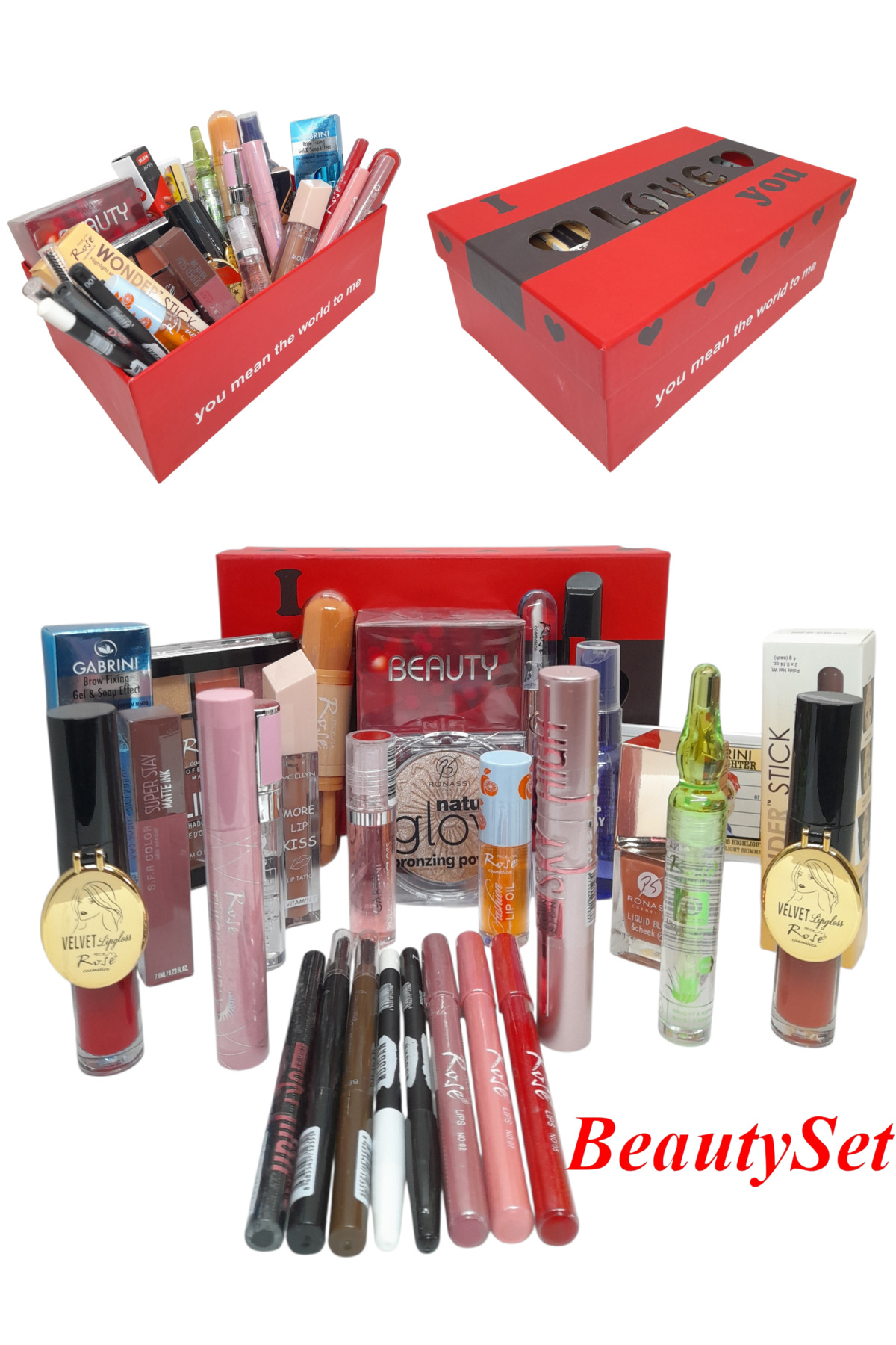 BeautySet DeLuxe Make Up Hediye Makyaj Seti 30 Parça Hediye Kutusu