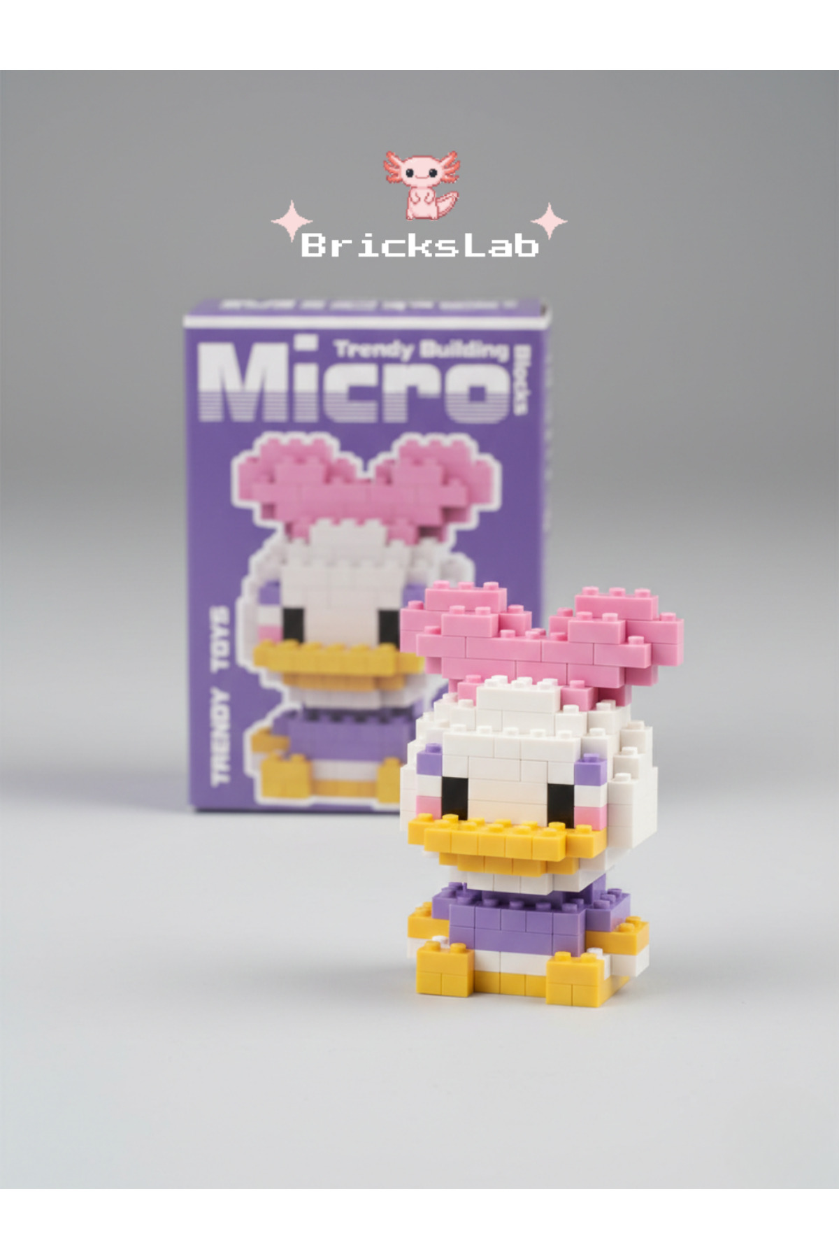 Bricks Bebek Donald & Daisy Duck Mini Figür Seti 3D Puzzle – Mini